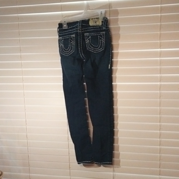 GIRLS TRUE RELIGION JEANS SIZE 10 - Picture 2 of 4